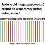 Bezpłatne szkolenia o współpracy w całej Polsce